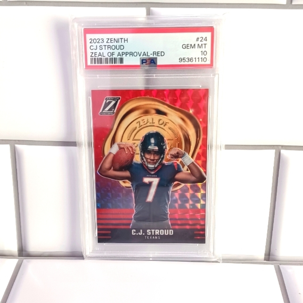 2023 ZENITH CJ STROUD ZEAL OF APPROVAL-RED #24 PSA 10